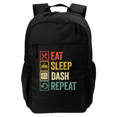 Eat Sleep Dash Repeat Video Game Geometry Backpack