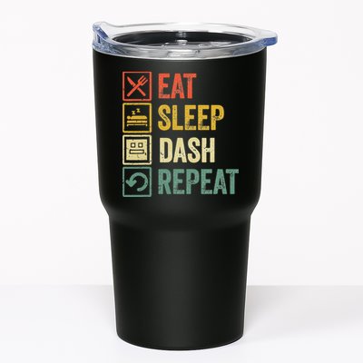 Eat Sleep Dash Repeat Video Game Geometry Tumbler