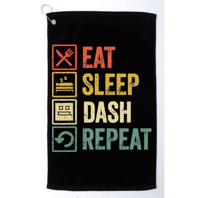 Eat Sleep Dash Repeat Video Game Geometry Golf Towel