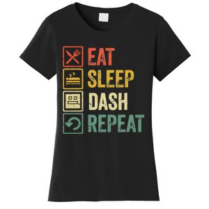 Eat Sleep Dash Repeat Video Game Geometry Women's T-Shirt