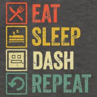 Eat Sleep Dash Repeat Video Game Geometry Vector Backpack