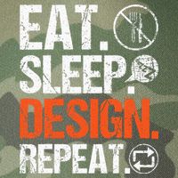 Eat Sleep Design Repeat Architect Architecture Artwork Legacy Tie Dye Trucker Hat