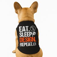 Eat Sleep Design Repeat Architect Architecture Artwork Doggie Tank