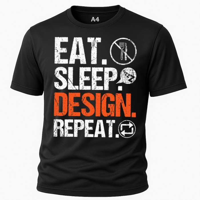 Eat Sleep Design Repeat Architect Architecture Artwork Performance Shirt