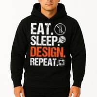 Eat Sleep Design Repeat Architect Architecture Artwork Hoodie