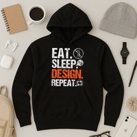 Eat Sleep Design Repeat Architect Architecture Artwork Hoodie