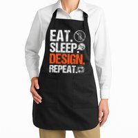 Eat Sleep Design Repeat Architect Architecture Artwork Apron