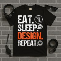 Eat Sleep Design Repeat Architect Architecture Artwork T-Shirt