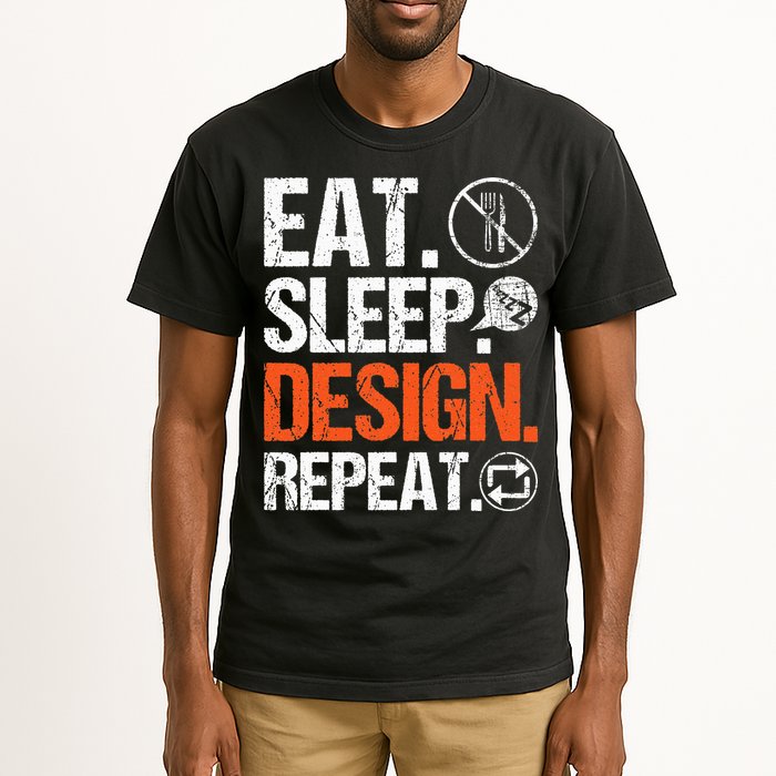 Eat Sleep Design Repeat Architect Architecture Artwork Tall T-Shirt