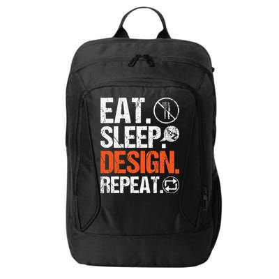 Eat Sleep Design Repeat Architect Architecture Artwork City Backpack