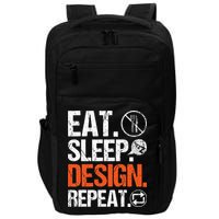 Eat Sleep Design Repeat Architect Architecture Artwork Impact Tech Backpack