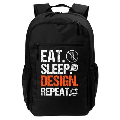 Eat Sleep Design Repeat Architect Architecture Artwork Backpack