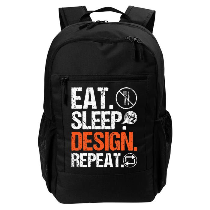 Eat Sleep Design Repeat Architect Architecture Artwork Backpack