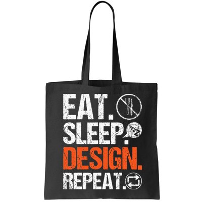 Eat Sleep Design Repeat Architect Architecture Artwork Bag