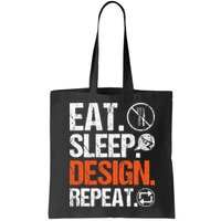 Eat Sleep Design Repeat Architect Architecture Artwork Bag