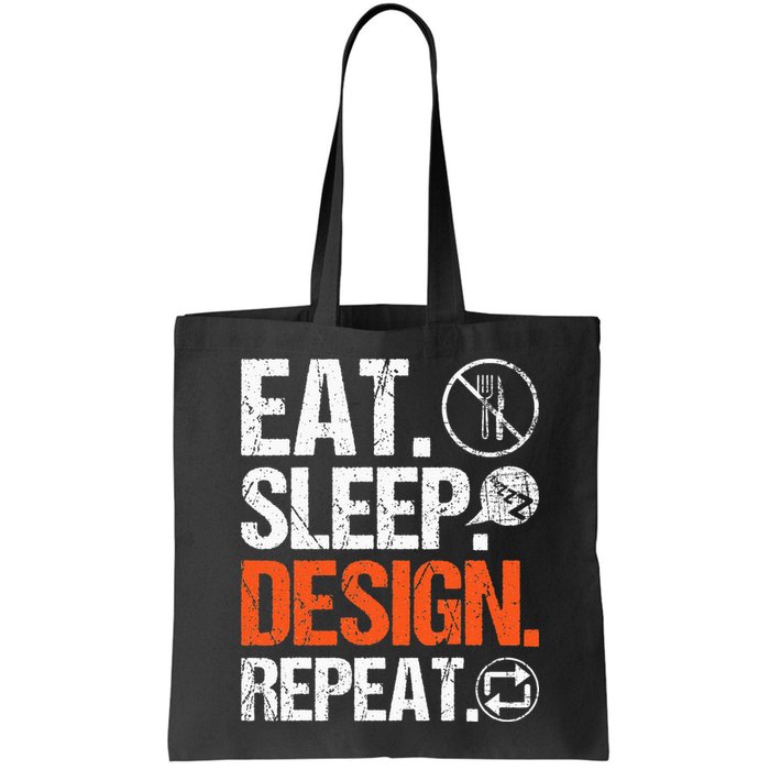 Eat Sleep Design Repeat Architect Architecture Artwork Bag