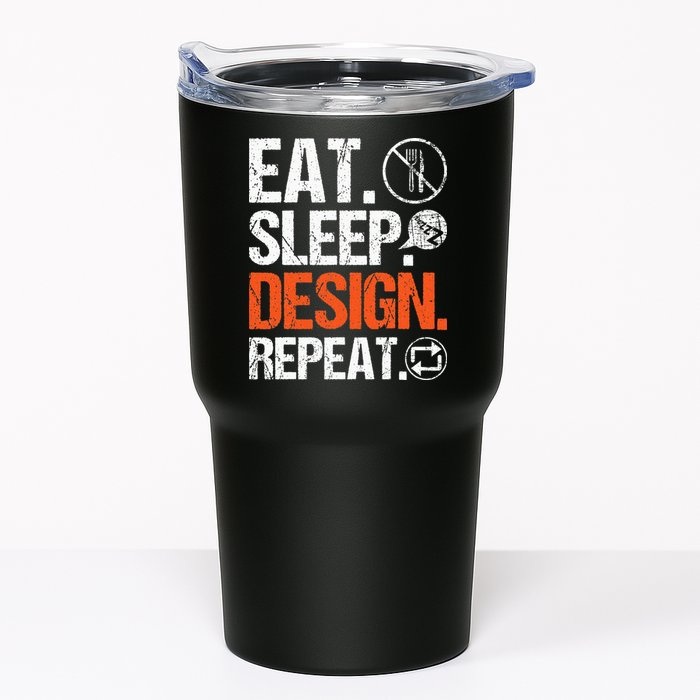Eat Sleep Design Repeat Architect Architecture Artwork Tumbler