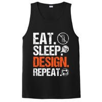 Eat Sleep Design Repeat Architect Architecture Artwork PosiCharge Competitor Tank