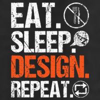 Eat Sleep Design Repeat Architect Architecture Artwork Trucker Hat
