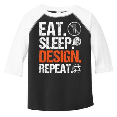 Eat Sleep Design Repeat Architect Architecture Artwork Toddler Fine Jersey T-Shirt