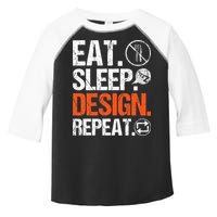 Eat Sleep Design Repeat Architect Architecture Artwork Toddler Fine Jersey T-Shirt