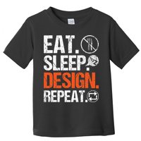 Eat Sleep Design Repeat Architect Architecture Artwork Toddler T-Shirt