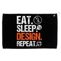 Eat Sleep Design Repeat Architect Architecture Artwork Grommeted Golf Towel