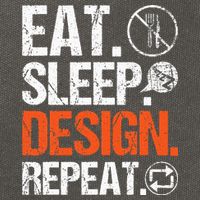 Eat Sleep Design Repeat Architect Architecture Artwork Cotton Canvas Backpack