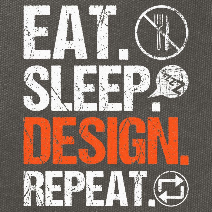 Eat Sleep Design Repeat Architect Architecture Artwork Cotton Canvas Backpack
