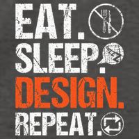 Eat Sleep Design Repeat Architect Architecture Artwork Vector Backpack