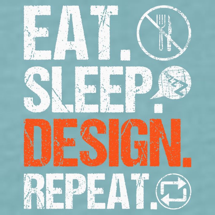 Eat Sleep Design Repeat Architect Architecture Artwork Sueded Cloud Jersey T-Shirt