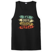 Eat Sleep Design Repeat Funny Architect Graphic Designer PosiCharge Competitor Tank