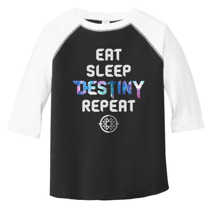 Eat Sleep Destiny Repeat Gamers Video Games Gaming Gift Toddler Fine Jersey T-Shirt