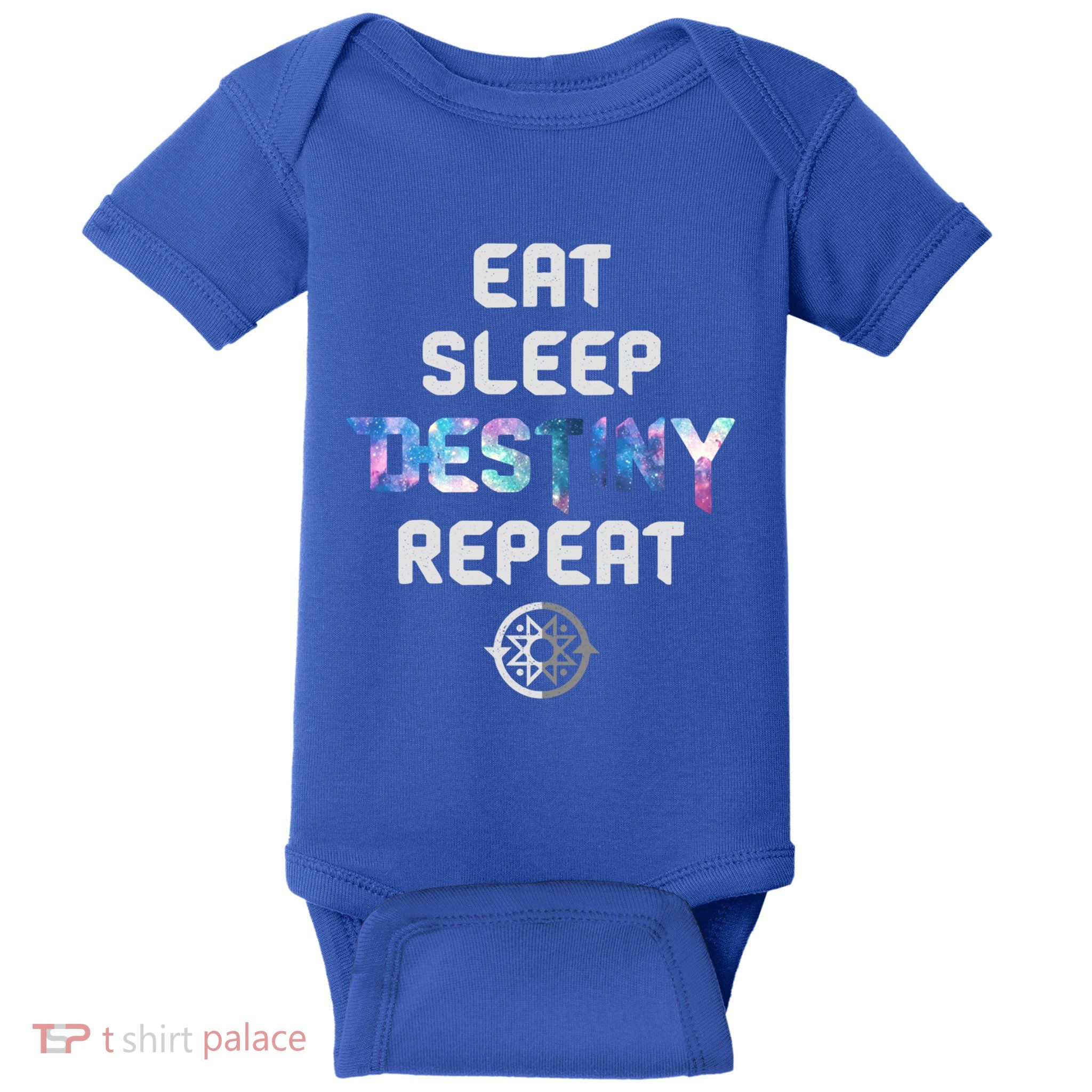 Eat Sleep Destiny Repeat Gamers Video Games Gaming Gift Baby Bodysuit