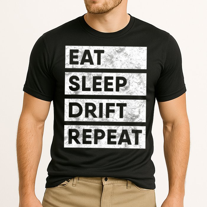 Eat Sleep Drift Repeat Car Drifting Tokyo JDM Cooling Performance Crew T-Shirt