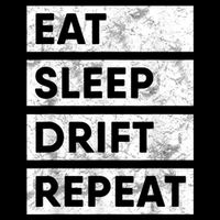 Eat Sleep Drift Repeat Car Drifting Tokyo JDM Cooling Performance Crew T-Shirt