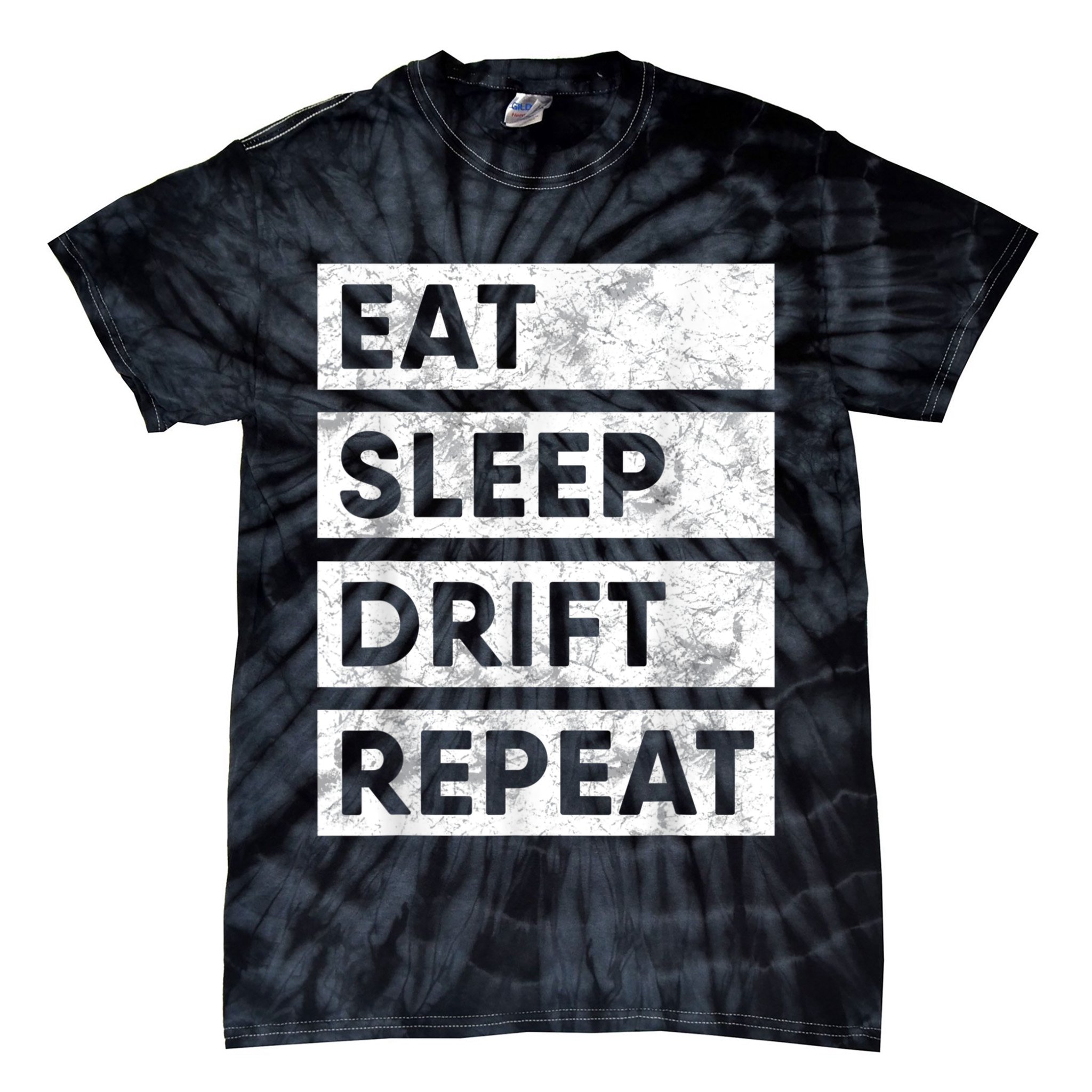 Eat Sleep Drift Repeat Car Drifting Tokyo JDM Tie-Dye T-Shirt