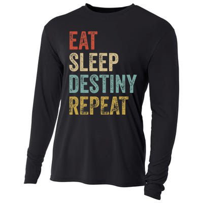 Eat Sleep Destiny Repeat Gamers Outfit Destiny Cooling Performance Long Sleeve Crew