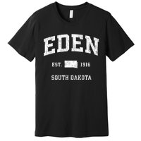 Eden South Dakota Sd Vintage Athletic Sports Premium T-Shirt