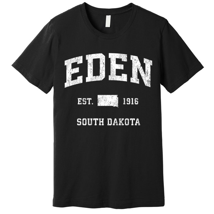 Eden South Dakota Sd Vintage Athletic Sports Premium T-Shirt