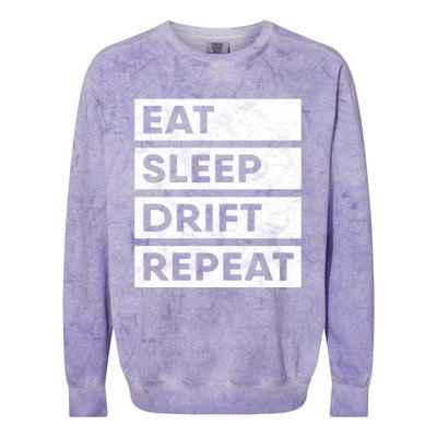 Eat Sleep Drift Repeat Tokyo Jdm Cool Gift Colorblast Crewneck Sweatshirt