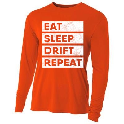 Eat Sleep Drift Repeat Tokyo Jdm Cool Gift Cooling Performance Long Sleeve Crew