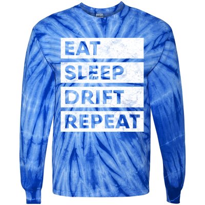 Eat Sleep Drift Repeat Tokyo Jdm Cool Gift Tie-Dye Long Sleeve Shirt