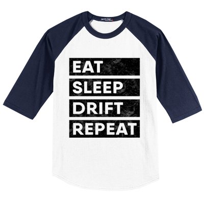 Eat Sleep Drift Repeat Tokyo Jdm Cool Gift Baseball Sleeve Shirt