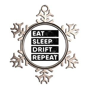 Eat Sleep Drift Repeat Tokyo Jdm Cool Gift Metallic Star Ornament