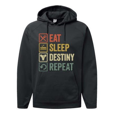 Eat Sleep Destiny Repeat Performance Fleece Hoodie