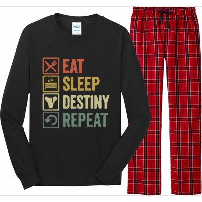 Eat Sleep Destiny Repeat Long Sleeve Pajama Set