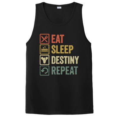 Eat Sleep Destiny Repeat PosiCharge Competitor Tank