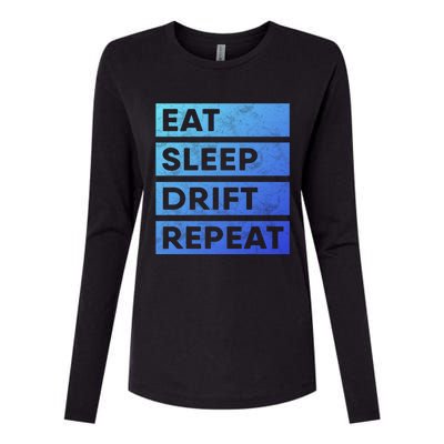 Eat Sleep Drift Repeat Tokyo Jdm Cool Gift Womens Cotton Relaxed Long Sleeve T-Shirt