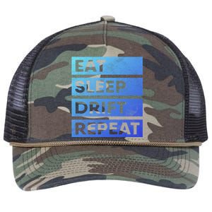 Eat Sleep Drift Repeat Tokyo Jdm Cool Gift Retro Rope Trucker Hat Cap